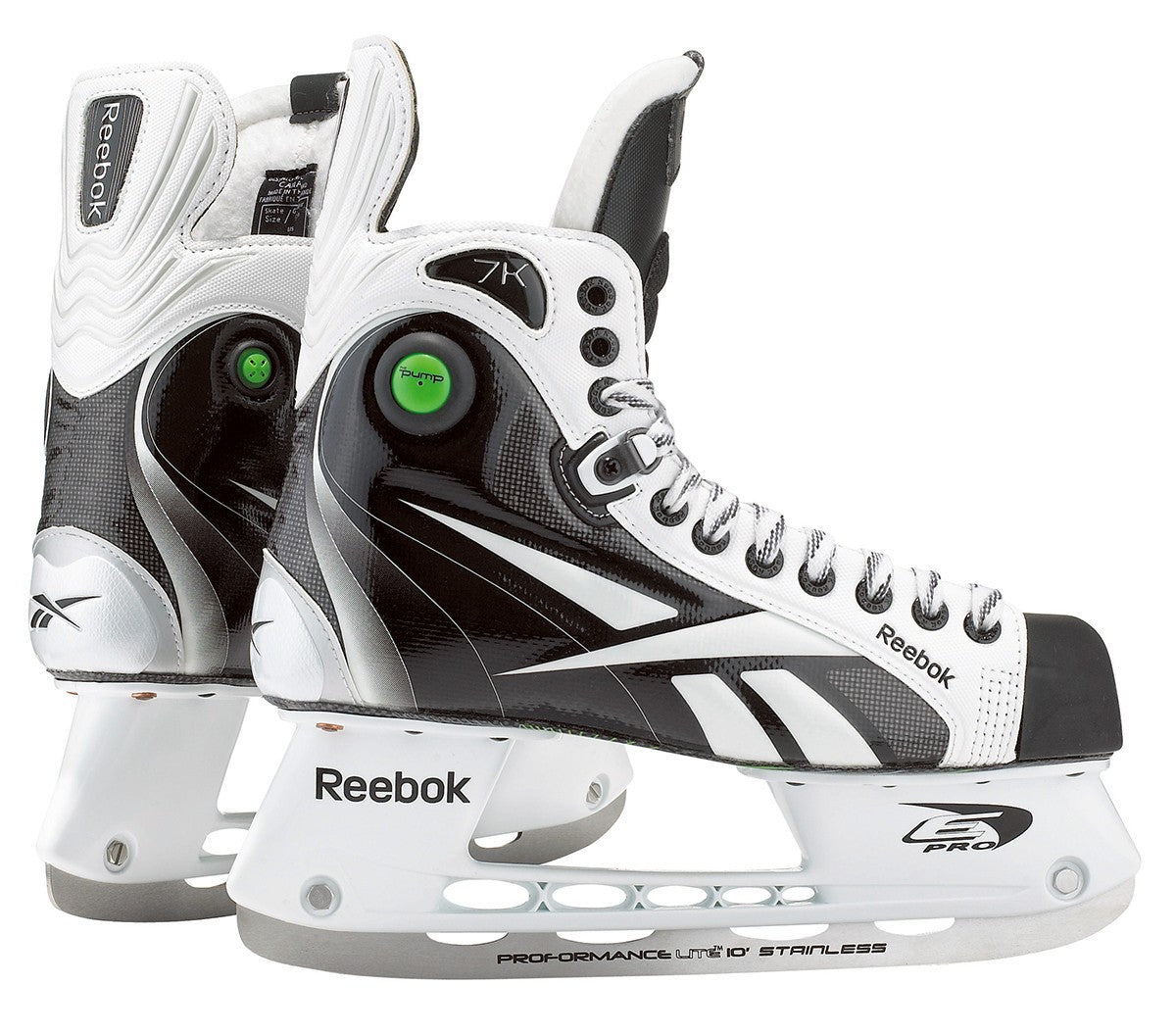 skandale Tæt Sinewi Reebok White 20K Pump Ice Skates – devdiscounthockey